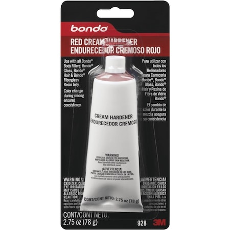 BONDO 928 2.75 Oz. Blue Cream Body Filler Hardener - BONDO