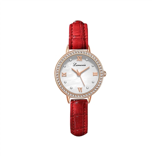 Montre femme élégante et tendance, cadran à motif nacre, étanche IPX7, pour loisirs et sport, avec coffret.