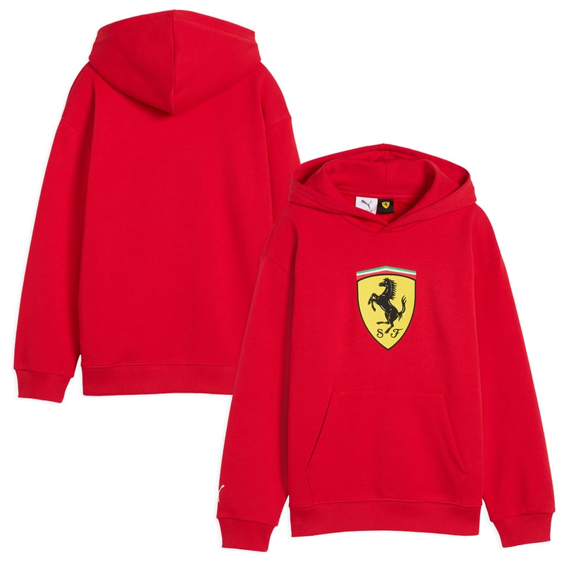 Sweat à capuche Scuderia Ferrari Puma Shield - Rouge - Enfants - unisexe Taille: 116
