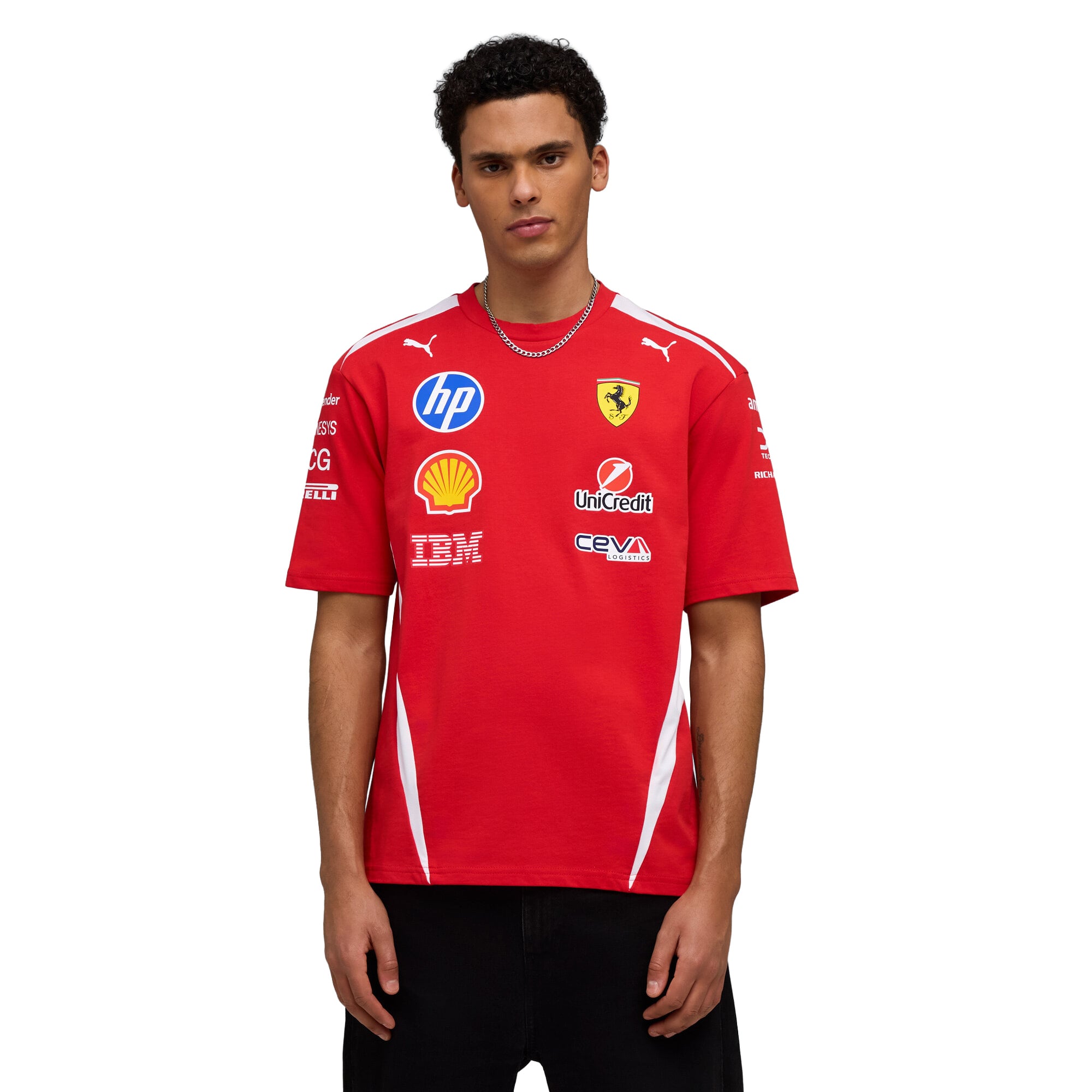 T-shirt décontracté Scuderia Ferrari 2026 Pilotes - Rouge - Homme Taille: XL