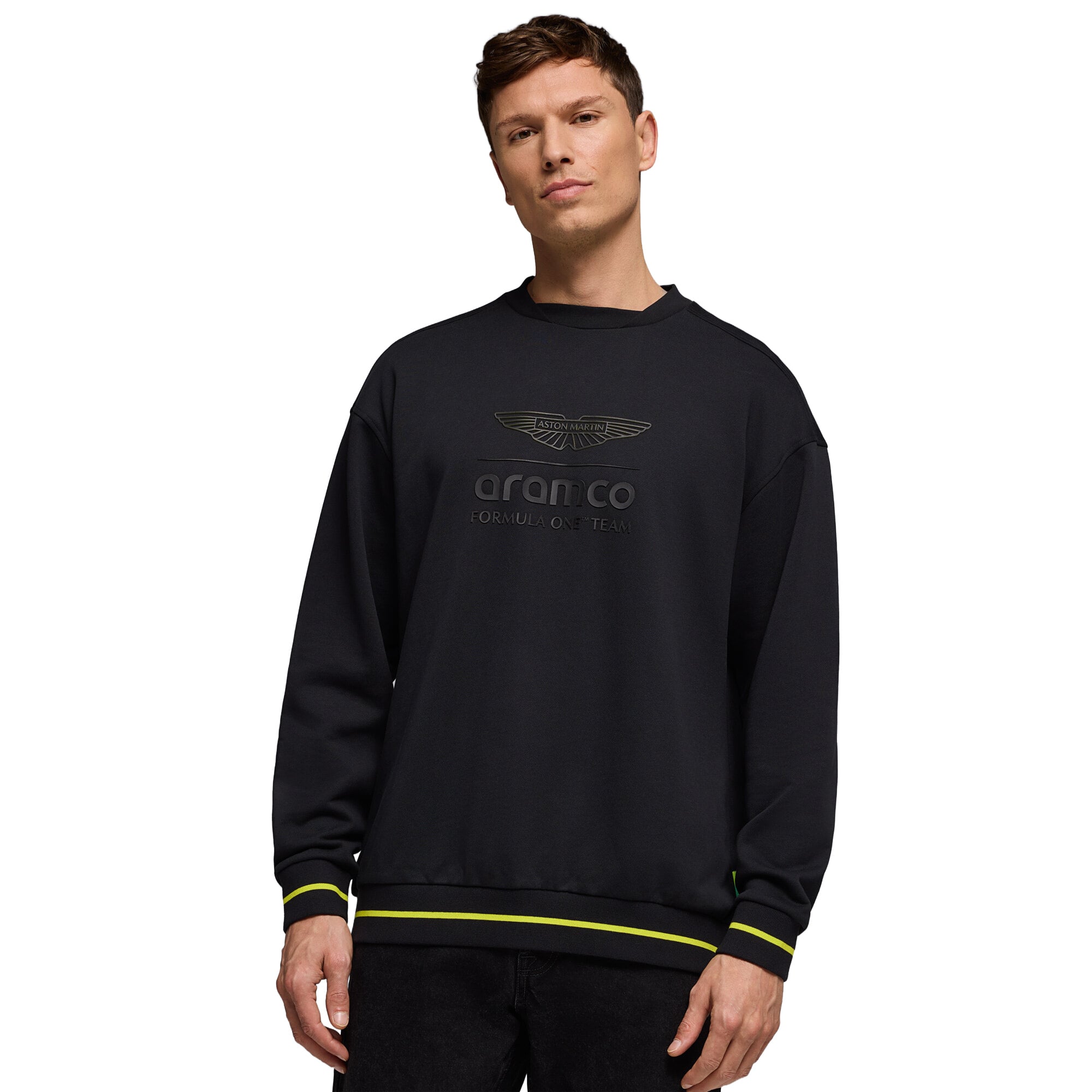 Sweat-shirt Aston Martin F1 Aramco F1 Stealth Crew - unisexe Taille: S