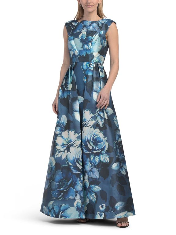 Kate Walk Through Gown For Spandex/Polyester - Blue - Tj Maxx Dresses