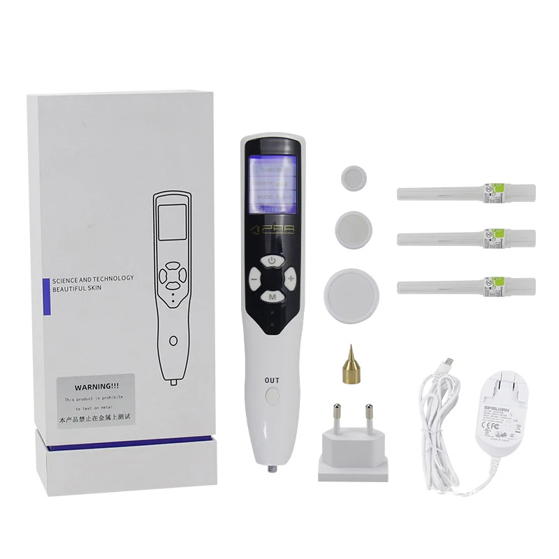 Tragbarer 2-in-1 Plasma-Stift zur Entfernung dunkler Flecken mit Ozon-Hautverjüngungsfunktion, Augenlifting, PAA-Plasma-Schönheitsstift Image