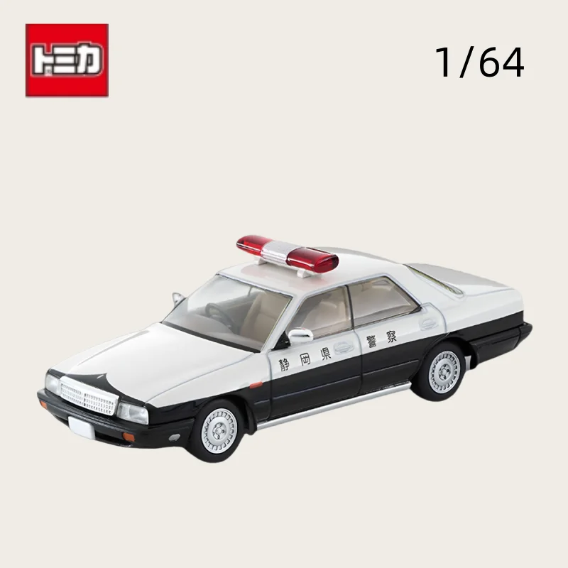 TOMICA TLV 1:64 LV-N288a Nissan Cedric Cima Patrol Shizuoka Polizeiauto, statisches Miniaturauto aus Legierung, Gezeitenspielmodell, Jungenspielzeuggeschenk. Image