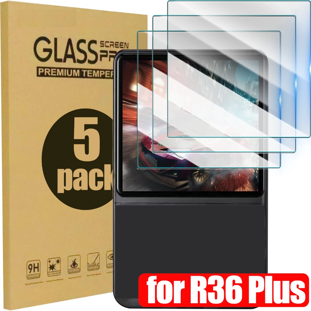 1/3/5PCS für R36 Plus Gehärtetes Glas Spielkonsole Displayschutzfolie Glas Anti-Kratz-Folie 9H Härte HD Klare Schutzfolien Image