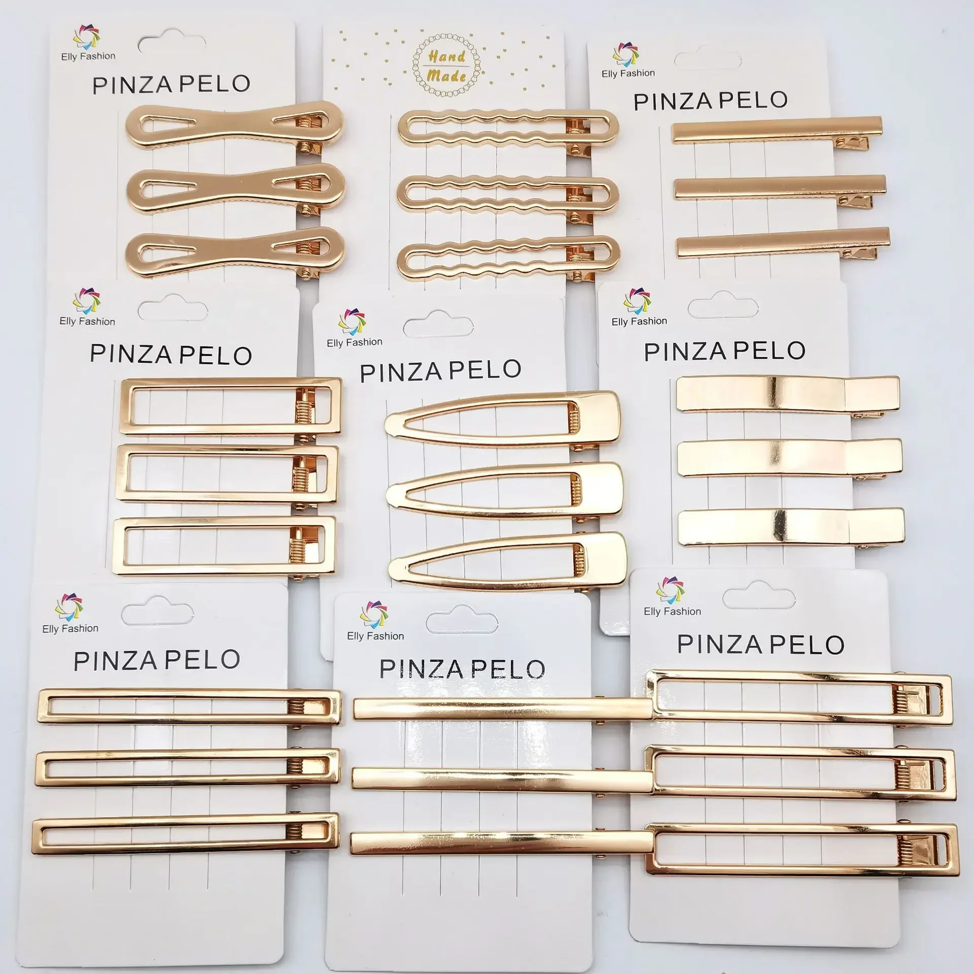 3 teile/satz Koreanische Einfache Metall Haarnadeln für Frauen Aushöhlen Pony Seite Clip Gold Farbe Hairgrip Gebrochenes Haar Styling Zubehör