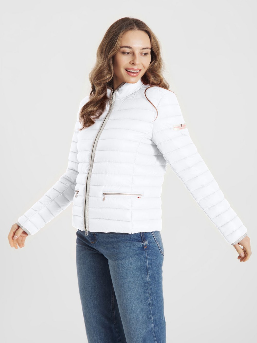 Frieda & Freddies Steppjacke Damen weiß, 44 Image