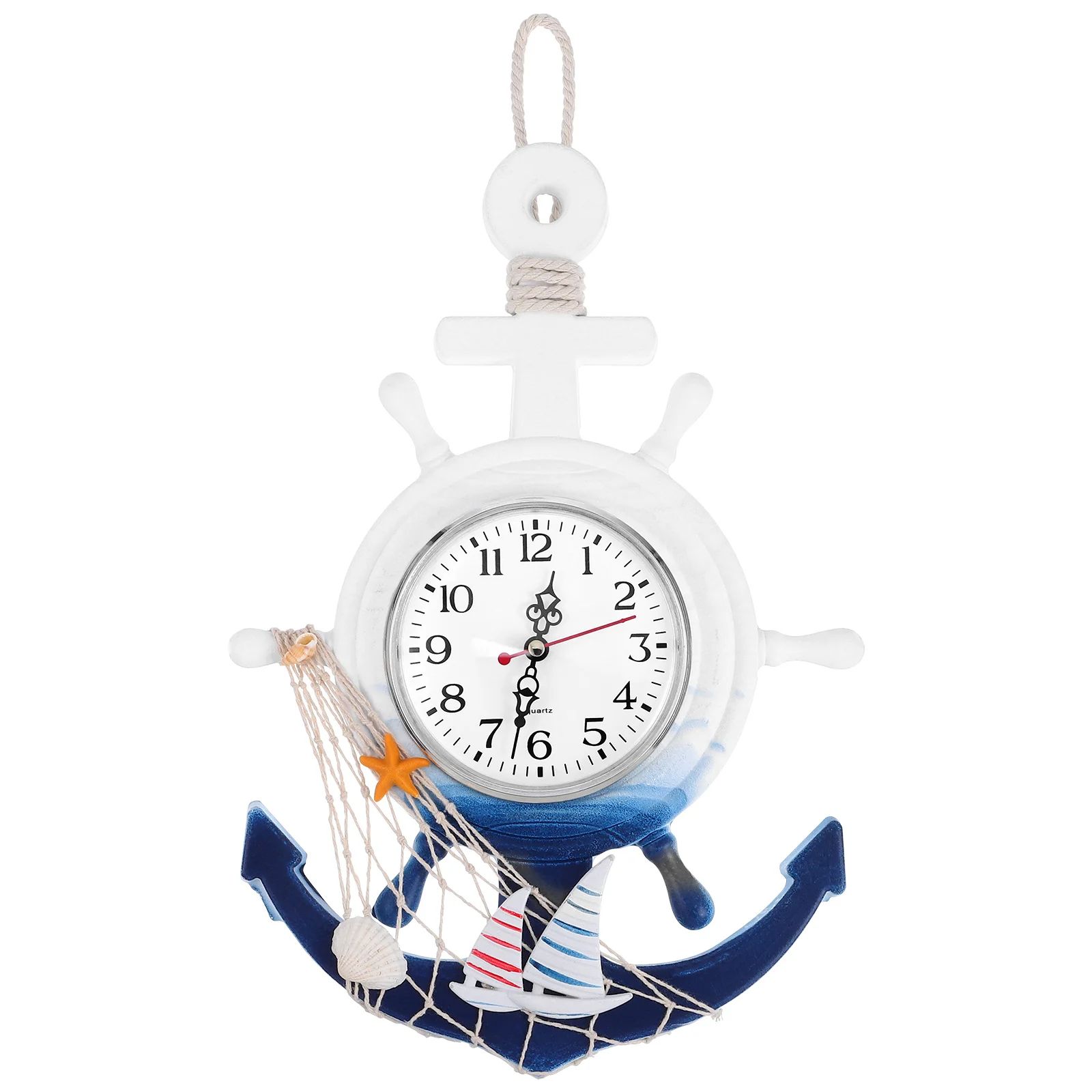Contemporary Rudder Anchor Nautical Wall Clock Contemporary Rudder Anchor Nautical Wall Clock