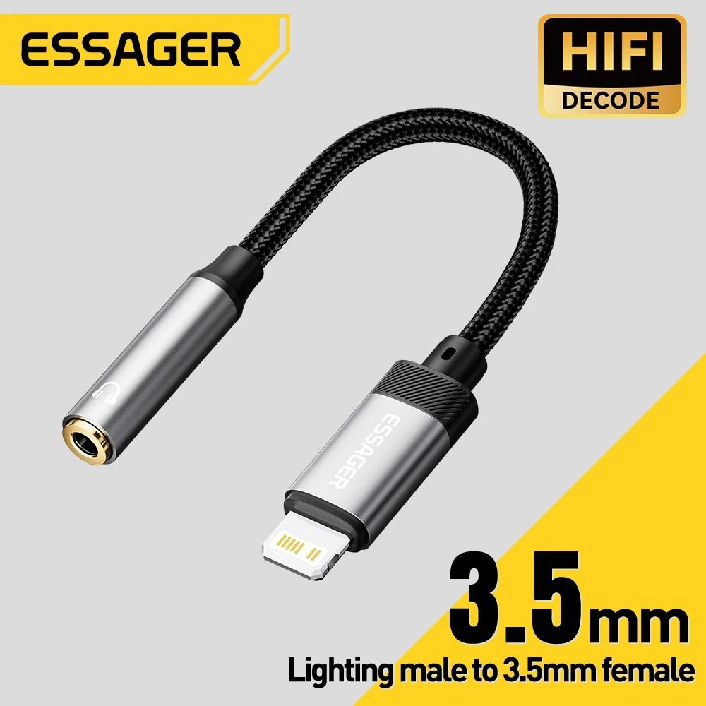 Hi Res Audio Adapter Lightning & USB C To 3.5mm Headphone Jack lightning To 3.5mm