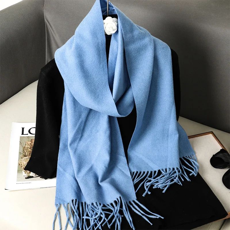 Luxe Winter Cashmere Feel Women's Scarf Shawl With Tassels dfp001 05 13.0 70.9 In