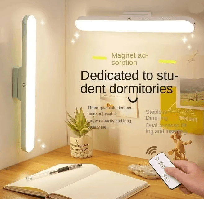 Magnetic LED Desk Lamp With Remote USB Rechargeable Eye Protection Light b