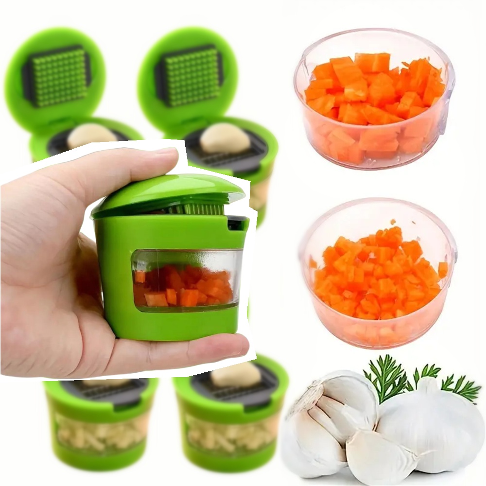 Portable Vegetable Cutter, Stainless Steel Garlic Press For Home Cooking And BBQ Portable Vegetable Cutter, Stainless Steel Garlic Press For Home Cooking And BBQ