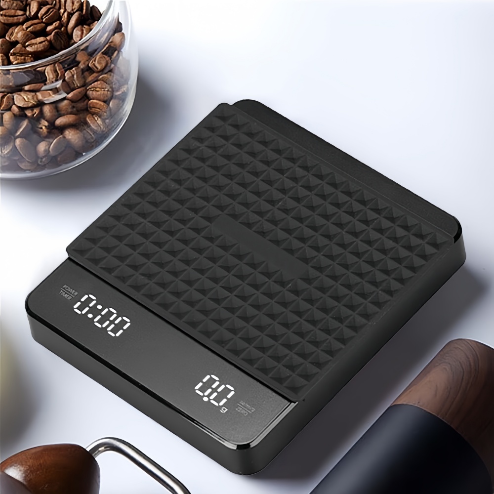 Professional High precision Electronic Coffee Scale LED Display USB Timing Waterproof Pad Coffee Accessories b