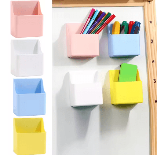 Large Capacity Magnetic Refrigerator Storage Box With Pen Holder Organizer a1