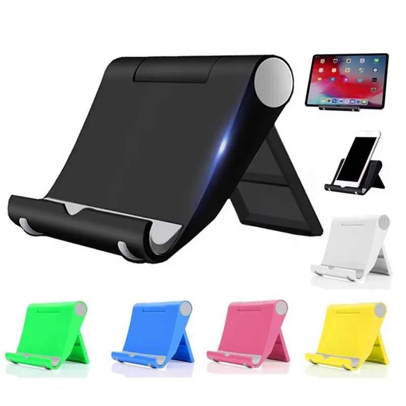 Universal Portable Desktop Holder Foldable Adjustable Stand For Phones And Tablets red