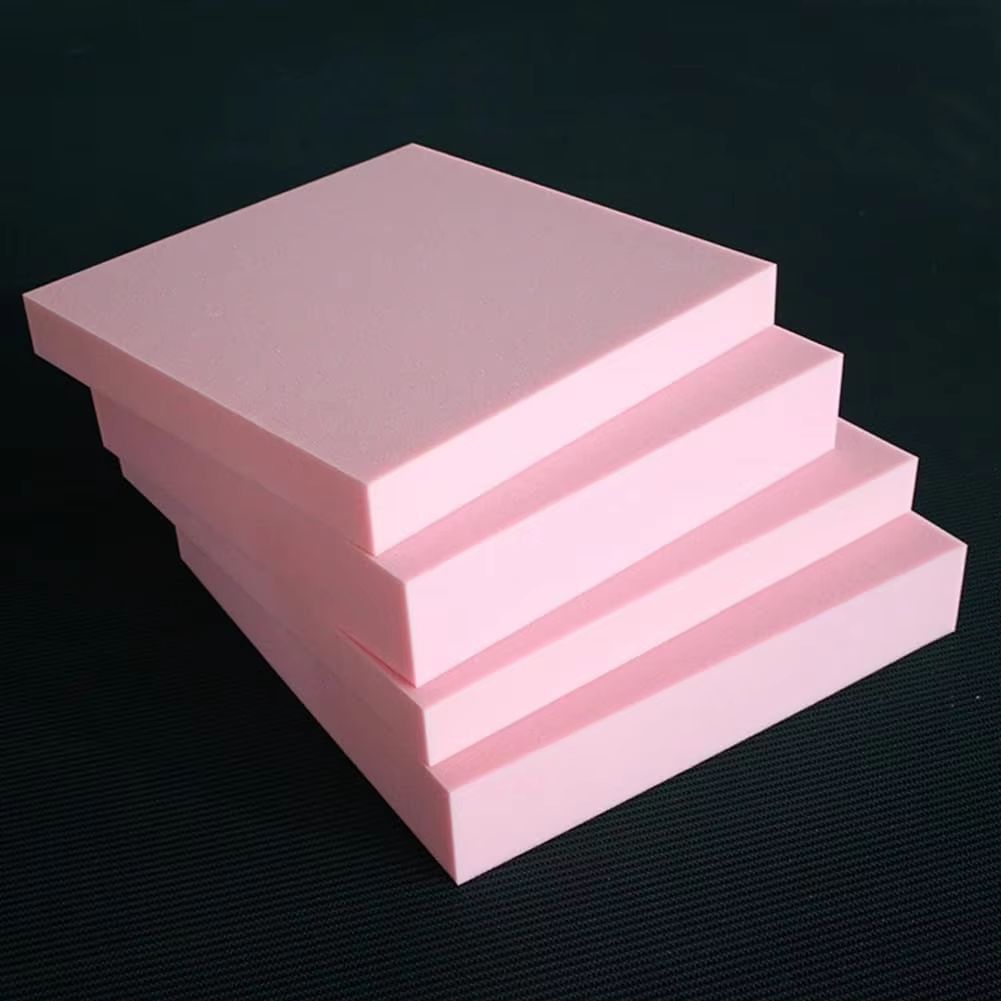 Custom High Density Foam Cushion Pad Pink Upholstery Replacement Foam For Window Seat, Sofa, Mattress & More 82.68x15.75x1.18in