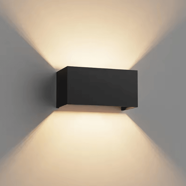 Waterproof Aluminum LED Wall Lamp Outdoor IP65 12W 24W LED Lighting For Porch Garden Living Room Street Stairs 6w Black leds