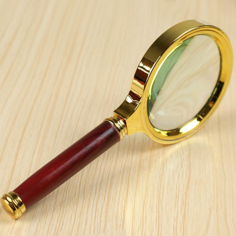 50x High Definition Metal Magnifying Glass, Handheld Magnifier For Reading & Scientific Experiments 2.36 Inches