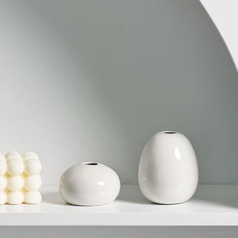 Korean Style Ceramic Bud Vase High Performance Mini Flower Vase & Single Stem Decorative Floral Holder s9