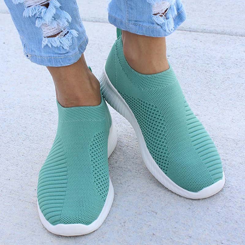 Women Casual Shoes Flat Platform Sneakers, Shoes Fashion Sneakers Women Walking, Sock Chunky Slip On Shoes Woman white 8