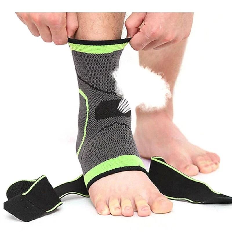 Ankle Brace Support Compression Sleeve Relieve Plantar Fasciitis Pain green