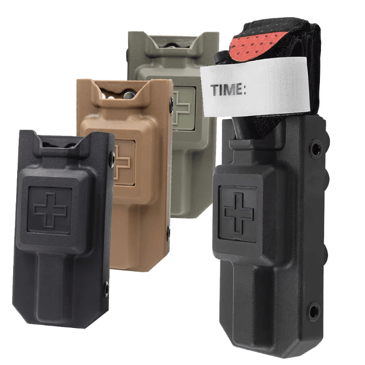 Outdoor EMT Tourniquet Nylon Storage Box Molle Medical Equipment Organizer Survival Kit Accessory green