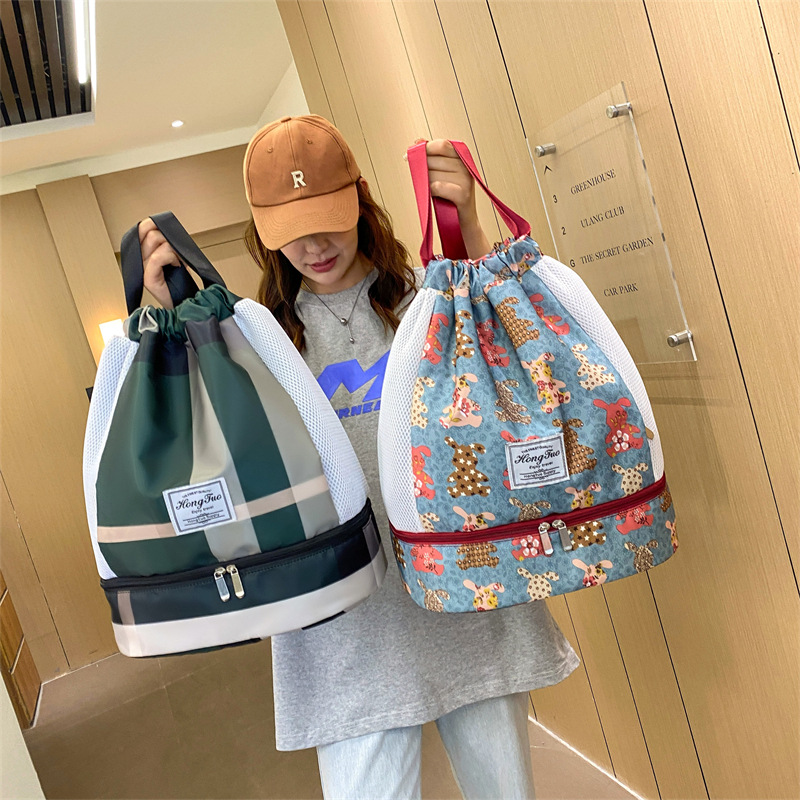 Waterproof Fitness Bag With Dry Wet Separation Sports Equipment Backpack For Women red