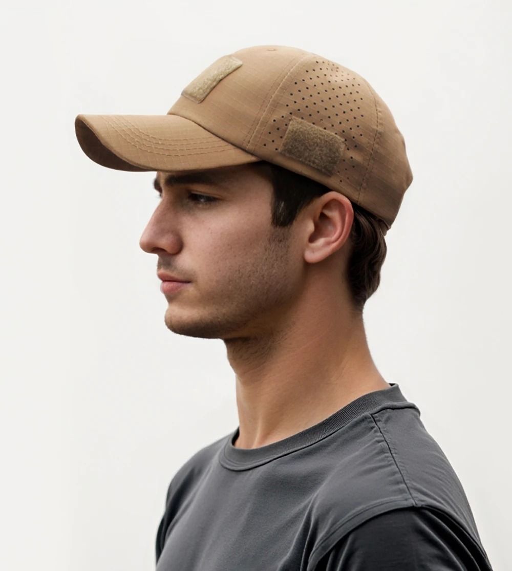 Unisex Camouflage Baseball Cap Adjustable Fashion Streetwear khaki