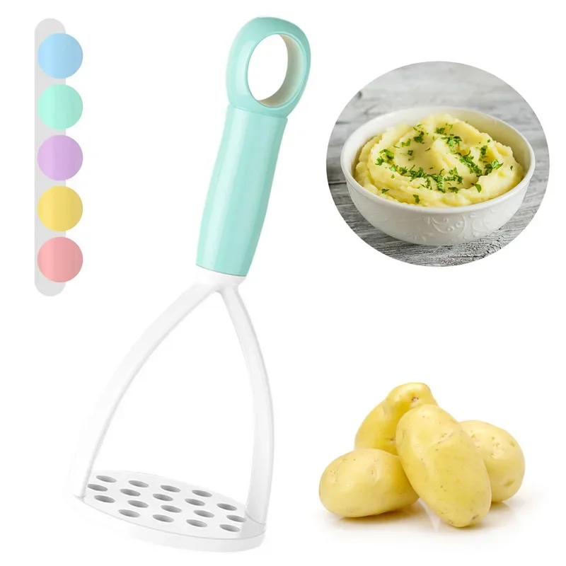 Smooth Mashed Potatoes Crusher Pressed Potato Masher Ricer Puree Maker Potato Pusher Fruit Tools For Kitchen yellow