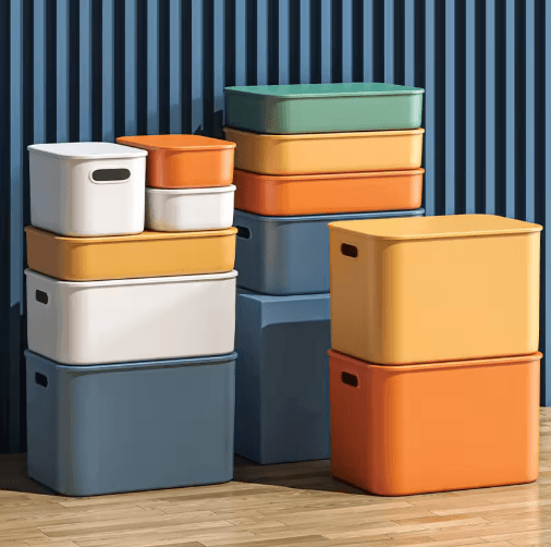 Colorful Stackable Plastic Storage Box Organizer For Desktop And Drawer 21
