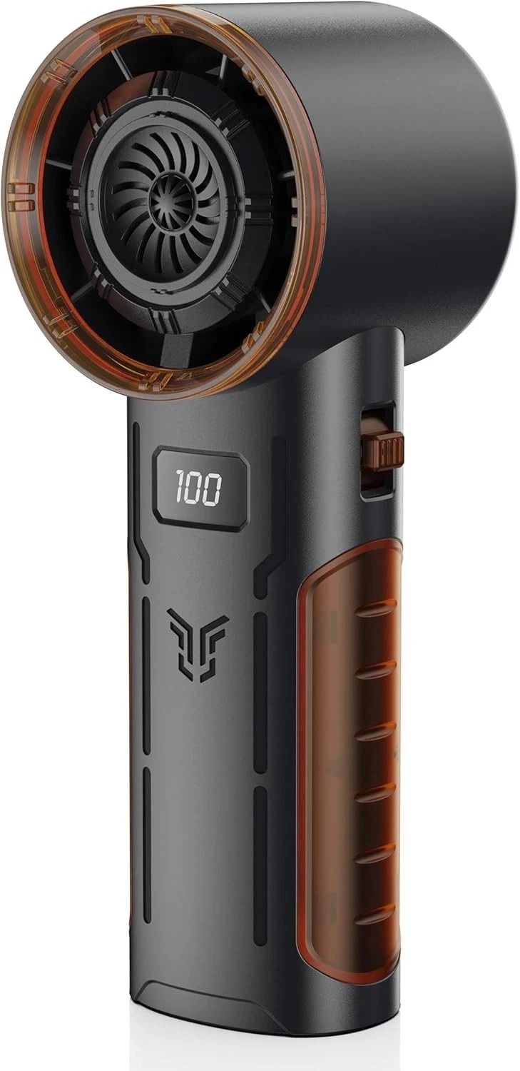 Handheld Turbo Fan With Brushless Motor & LED Ice Cooling Air Handheld Turbo Fan With Brushless Motor & LED Ice Cooling Air