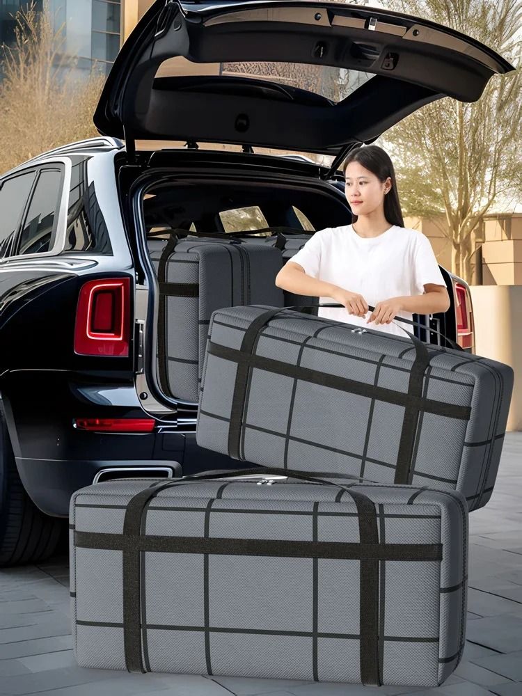 Large Capacity Portable Moving Storage Bag Foldable Duffel Organizer 55 Cm (1 Pc)