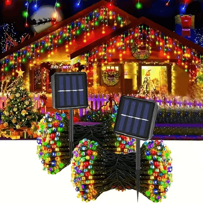 TwinkleGlow Solar String Lights For Patio And Garden a 300led 32m