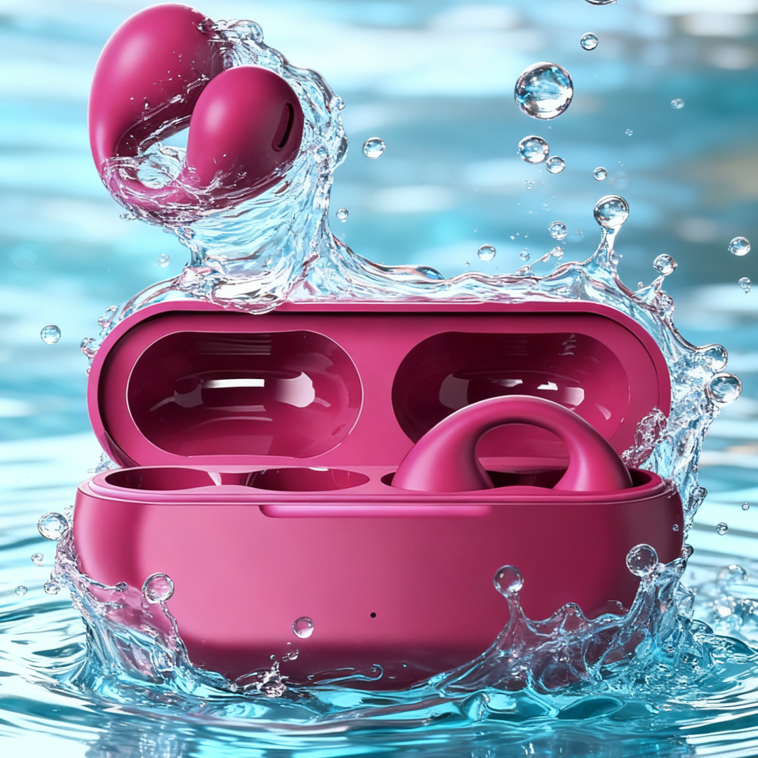 Wireless Bluetooth Sports Earbuds With Charging Case HIFI Sound white