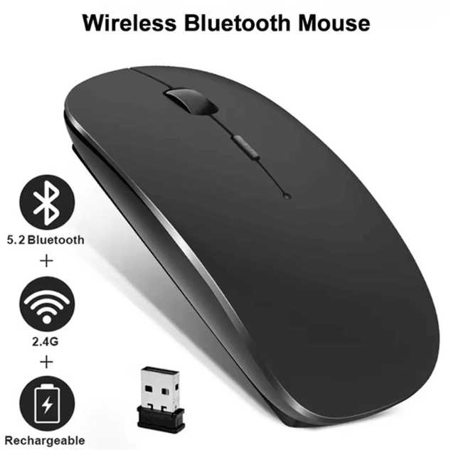 FlexiConnect Universal Bluetooth Wireless Mouse Silent Portable Mouse For Laptop, Tablet & PC blue