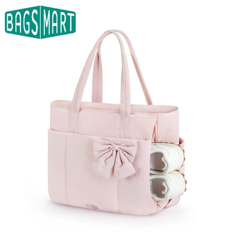 BAGSMART Large Capacity Womens Tote Bag For Work And College purple