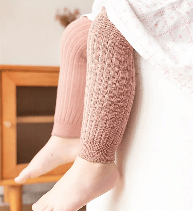 CozyFlex Cotton Baby Leggings Spring Autumn Knit Pants For Boys And Girls pink 0 1year (s)