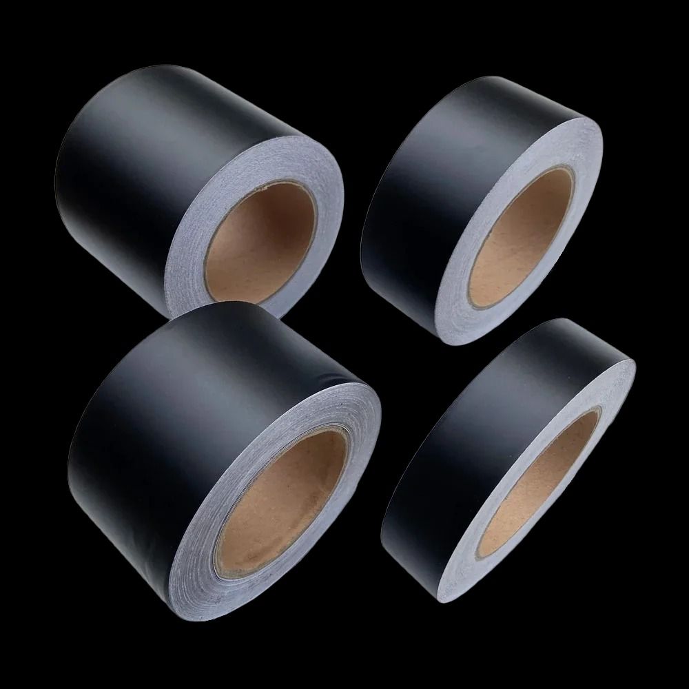Matte Black Vinyl Wrap Tape | Professional Window Trim Foil & Interior Pillar Film 3x300 Cm