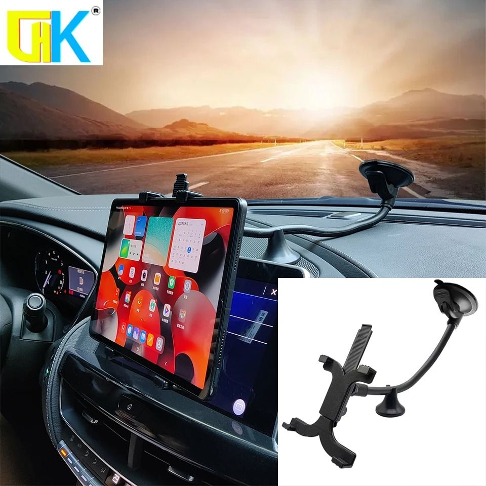 Universal Long Arm Suction Cup Tablet Mount | Heavy Duty Car Window & Windshield Holder For IPad Pro, Air & 7 13" Tablet Universal Long Arm Suction Cup Tablet Mount | Heavy Duty Car Window & Windshield Holder For IPad Pro, Air & 7 13" Tablet