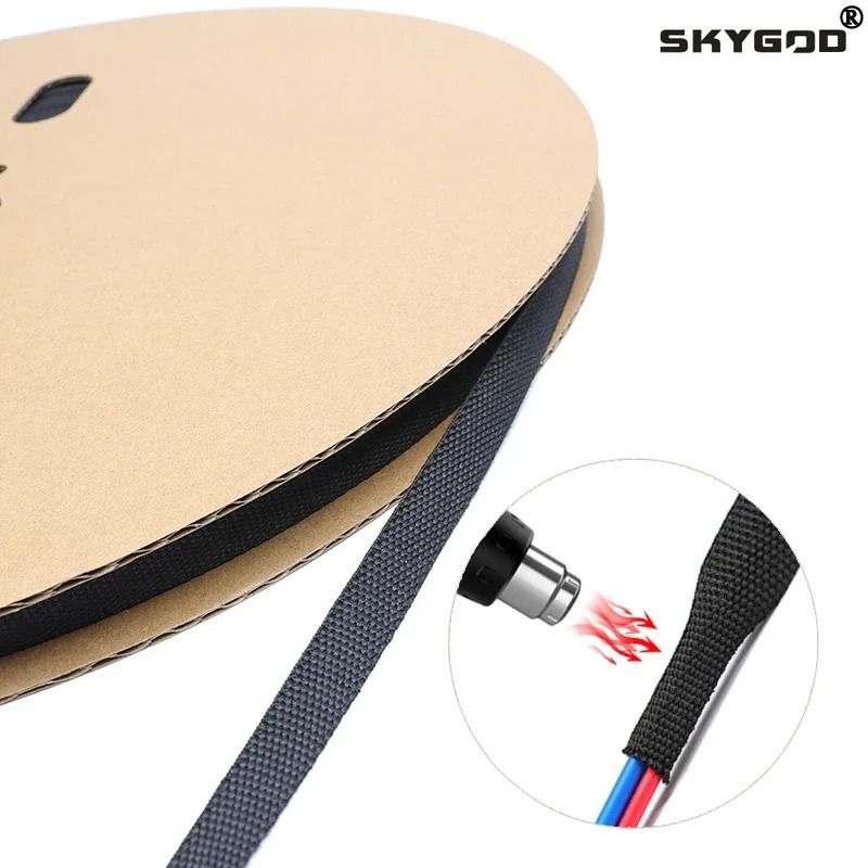PET Braided Cable Sleeve High Performance Heat Shrink Tube & Flame Retardant Wire Protection Wrap 3m 16mm