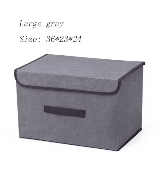 Foldable Underwear Storage Organizer Box With Dustproof Non Woven Design 1.0gray
