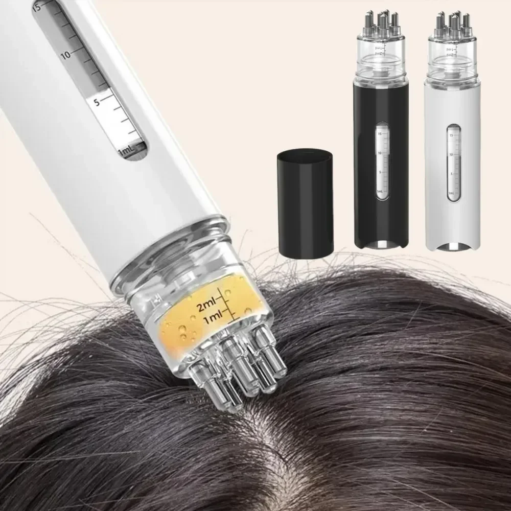 Scalp Massage Comb Portable Mini Applicator For Essential Oils, Anti Hair Loss Scalp Care & Liquid Guiding upgraded White Style