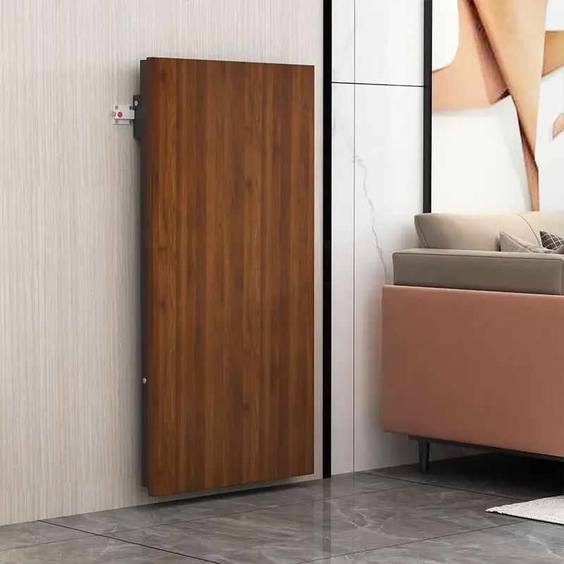 NordicFold Luxe Modular Side Table Modern Folding Coffee Table For Small Spaces walnut b