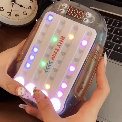 Quick Push Pop It Light Up Game Console For Multiplayer Reaction And Hand Training type A