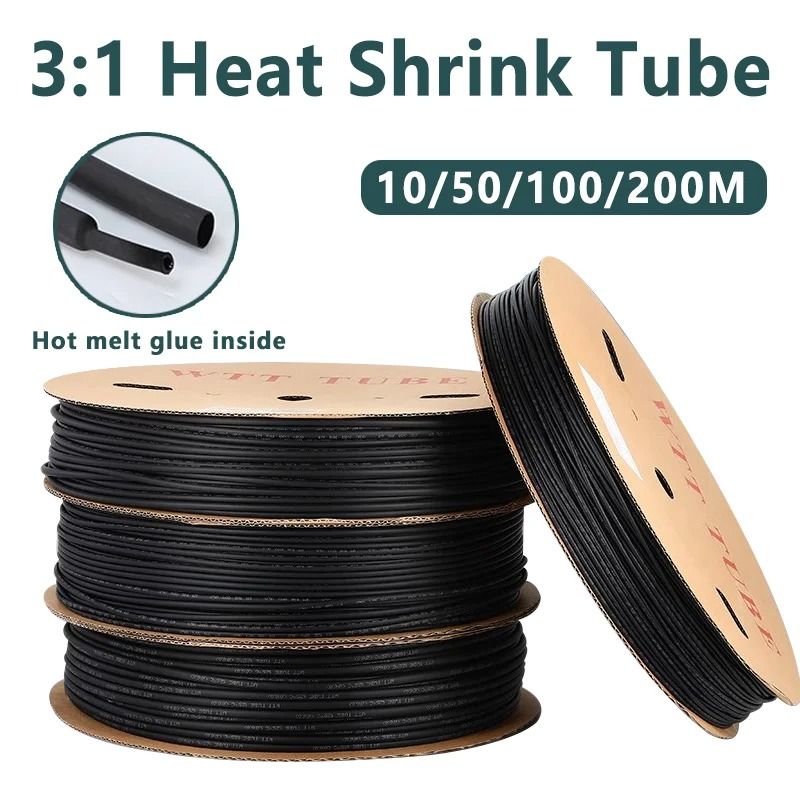 3 1 Heat Shrink Tube High Performance Polyolefin Thermal Cable Sleeve & Insulated Wire Protector red 200m 4.8mm