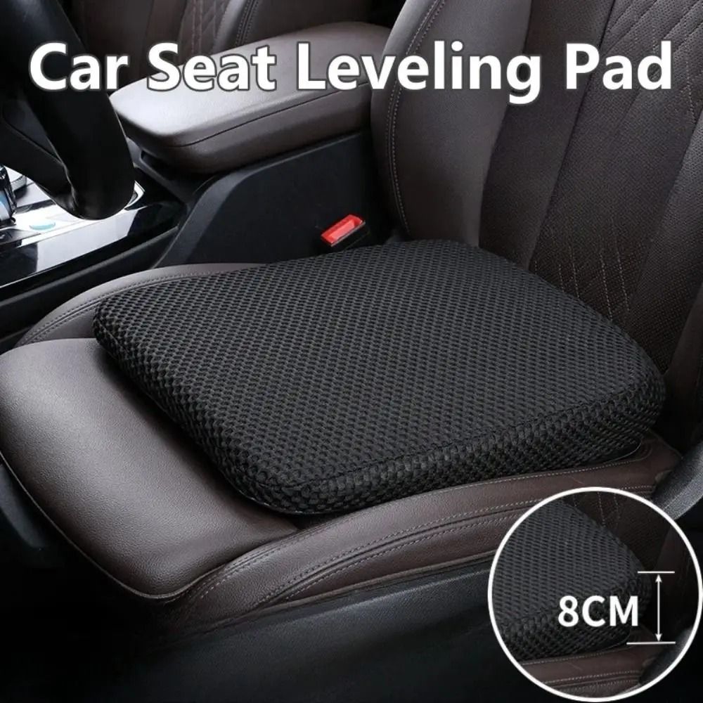 Car Seat Booster Cushion High Performance Honeycomb Memory Cotton & 3D Mesh Sedentary Support beige