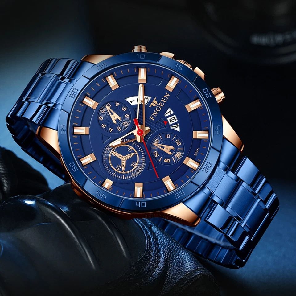 Waterproof Stainless Steel Men Watch With Luminous Movement Waterproof Stainless Steel Men Watch With Luminous Movement