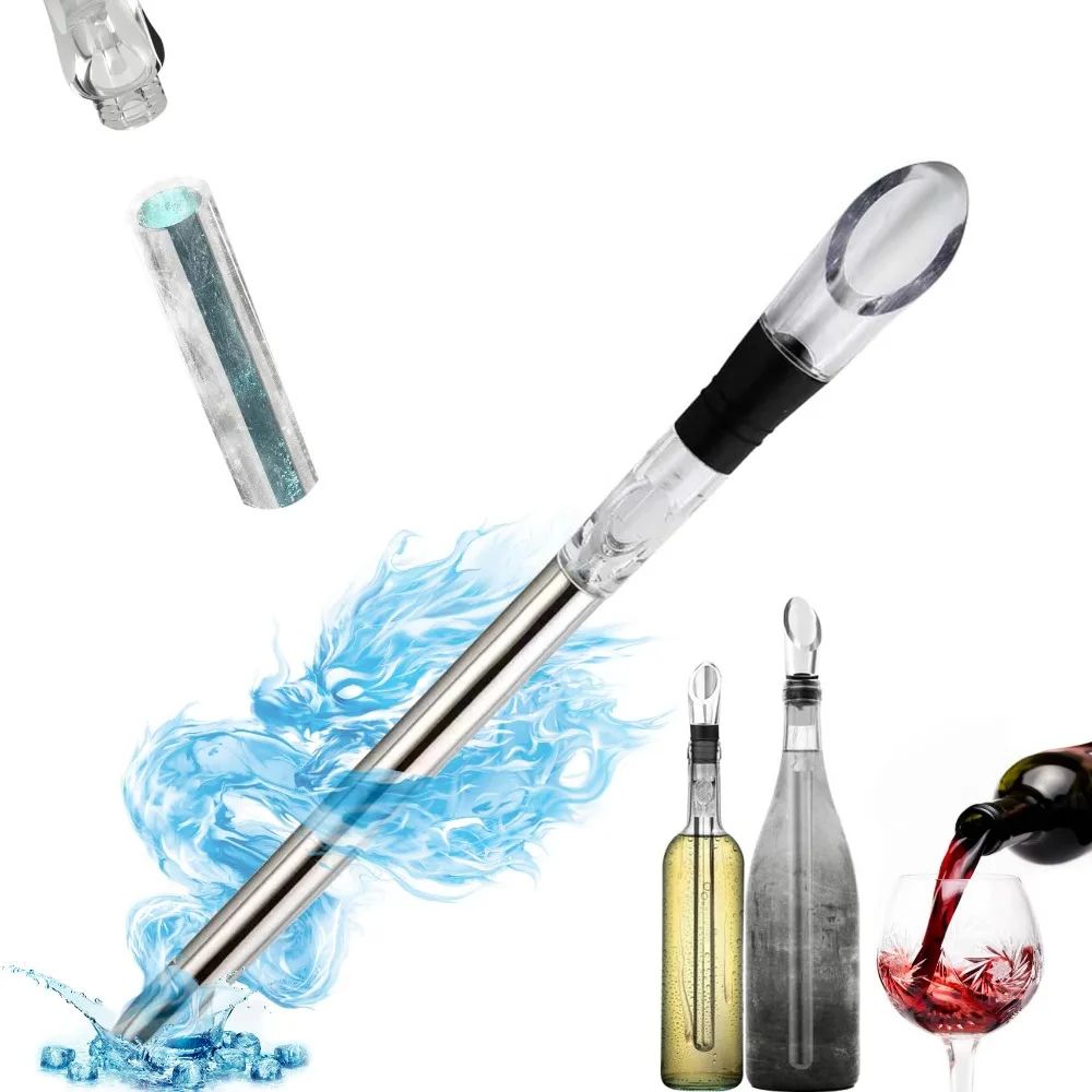Stainless Steel Wine Cooling Stick Rapid 15 Minute Bottle Chiller Without Dilution without Box