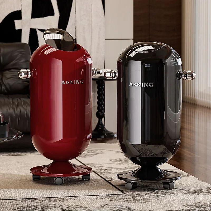 Premium Touch Free Stainless Steel Trash Can 20l Red