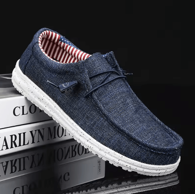 Men Casual Lightweight Loafers Comfortable Walking Shoes Plus Size blue 46(us 12)